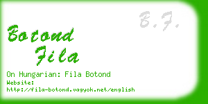 botond fila business card
